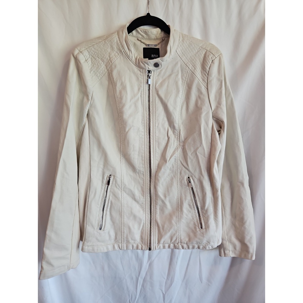 a.n.a. Size Large Jacket Cream Color